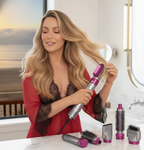 5 in 1 Multifunctional Hair Dryer Styling Tool, Detachable 5-in-1 Multi-Head Hot Air Comb, The Negative Ion Automatic Suction Hair Curler