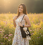 Cute Shoulder Bag Kawaii Tote Handbag with Cute Teddy Bear