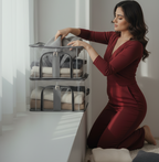 Transpetant Cloth Orgniser Storage Bag