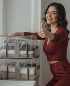 Transpetant Cloth Orgniser Storage Bag