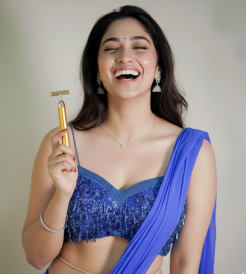 24K Gold Vibrating Facial Roller