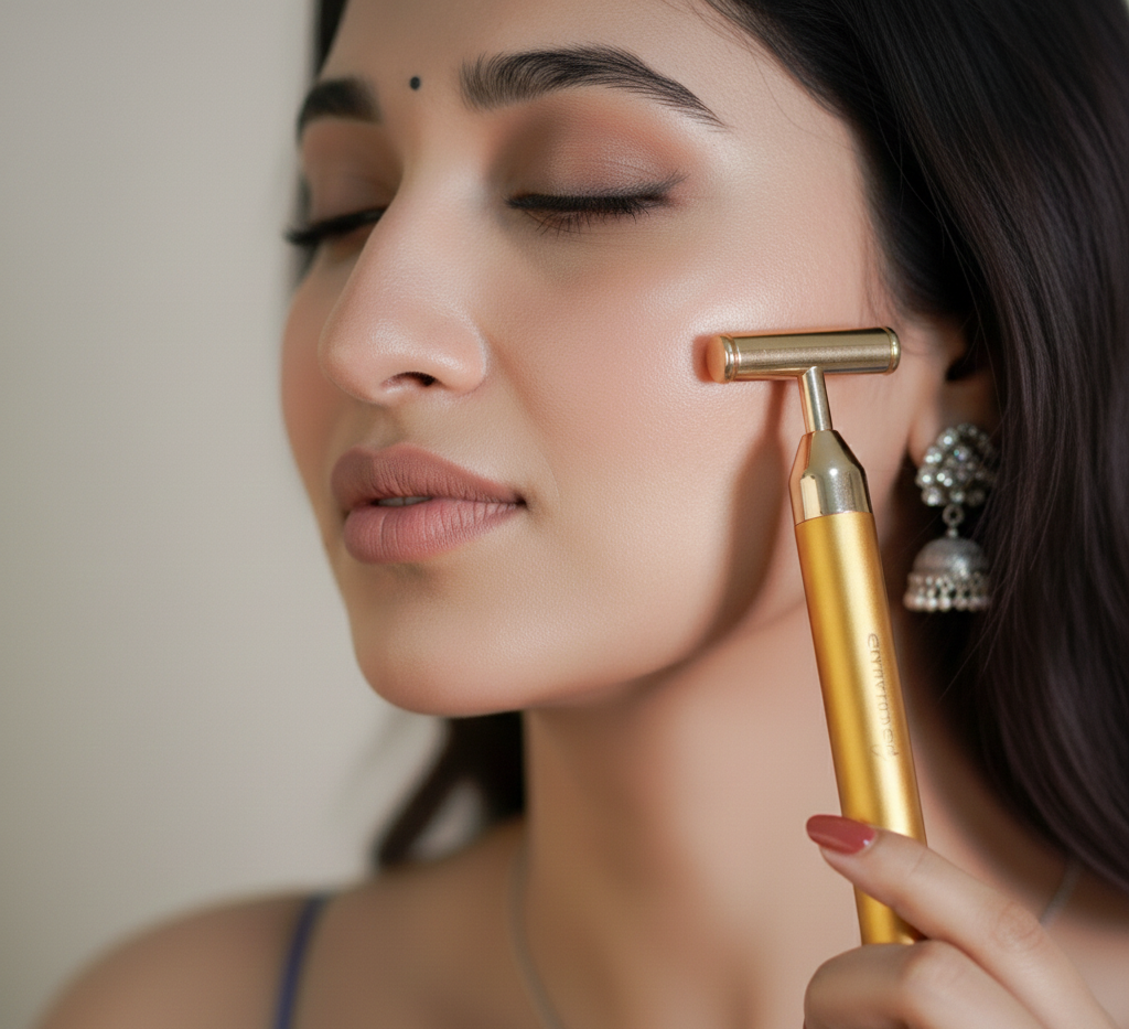 24K Gold Vibrating Facial Roller