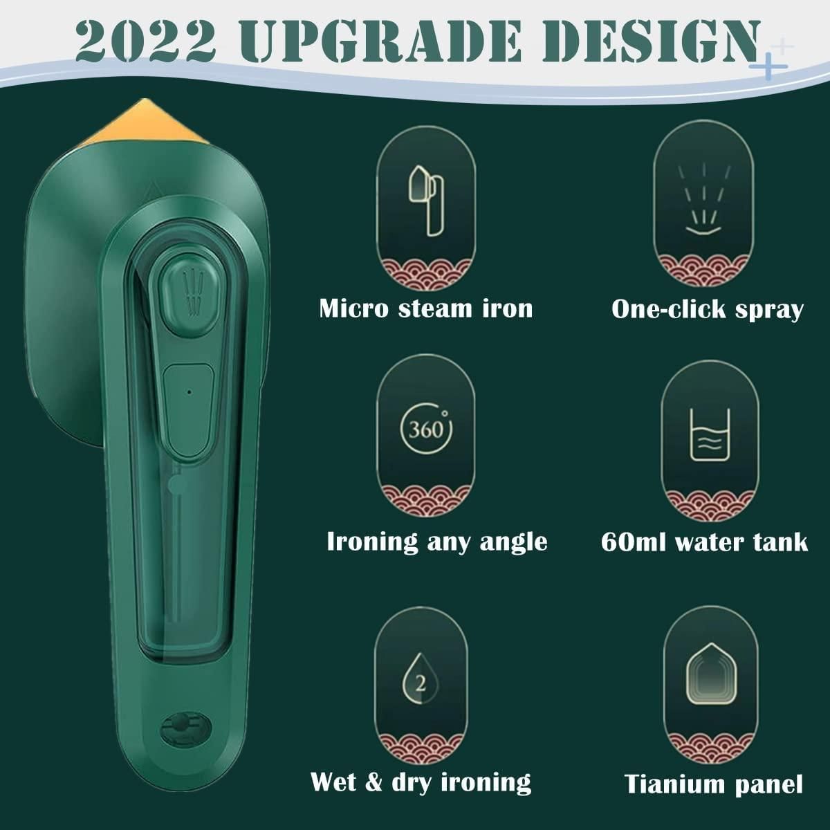 Green iron with 2022 upgrade design features on a dark green background