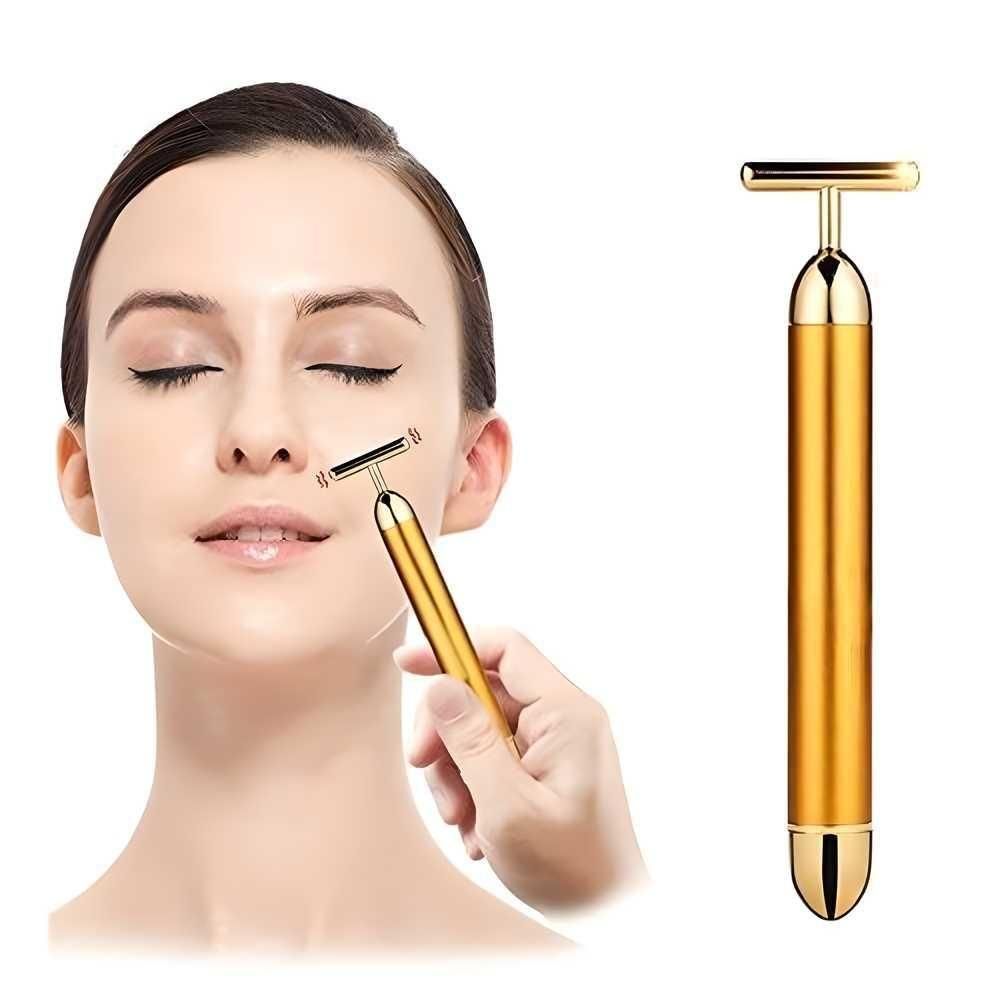 24K Gold Vibrating Facial Roller