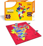Jigsaw Puzzle Indian Map with State Capitals and Flag Educational Learning  for Kids