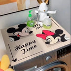 Cute Mickey & Minnie Washing Machine Top Cover
