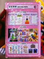 DIY Rainbow Scratch  Dot Art Painting Kits Set for Kids