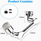 180° Rotating Faucet Extender Splash Filter