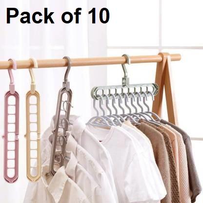 Multi-Functional Adjustable Hanger ( Pack Of 10)